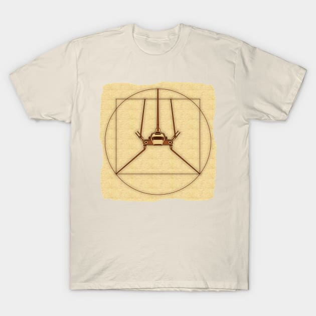 Shuttle Vitruvian - Design 1 T-Shirt by IORS